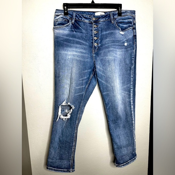 VERVET Daisy High-Rise Boyfriend Jeans Size 32 - Picture 1 of 11